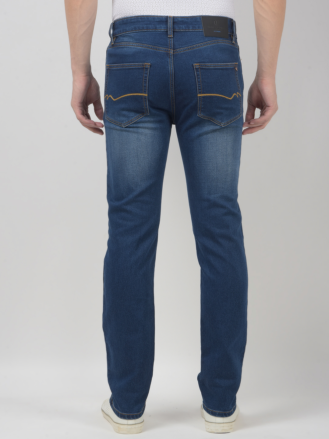 Numero Uno Men Solid Dark Blue Jeans